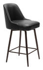 ZUO Keppel Swivel Counter Stool Black & Bronze