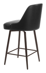 ZUO Keppel Swivel Counter Stool Black & Bronze