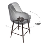 ZUO Keppel Swivel Counter Stool Black & Bronze