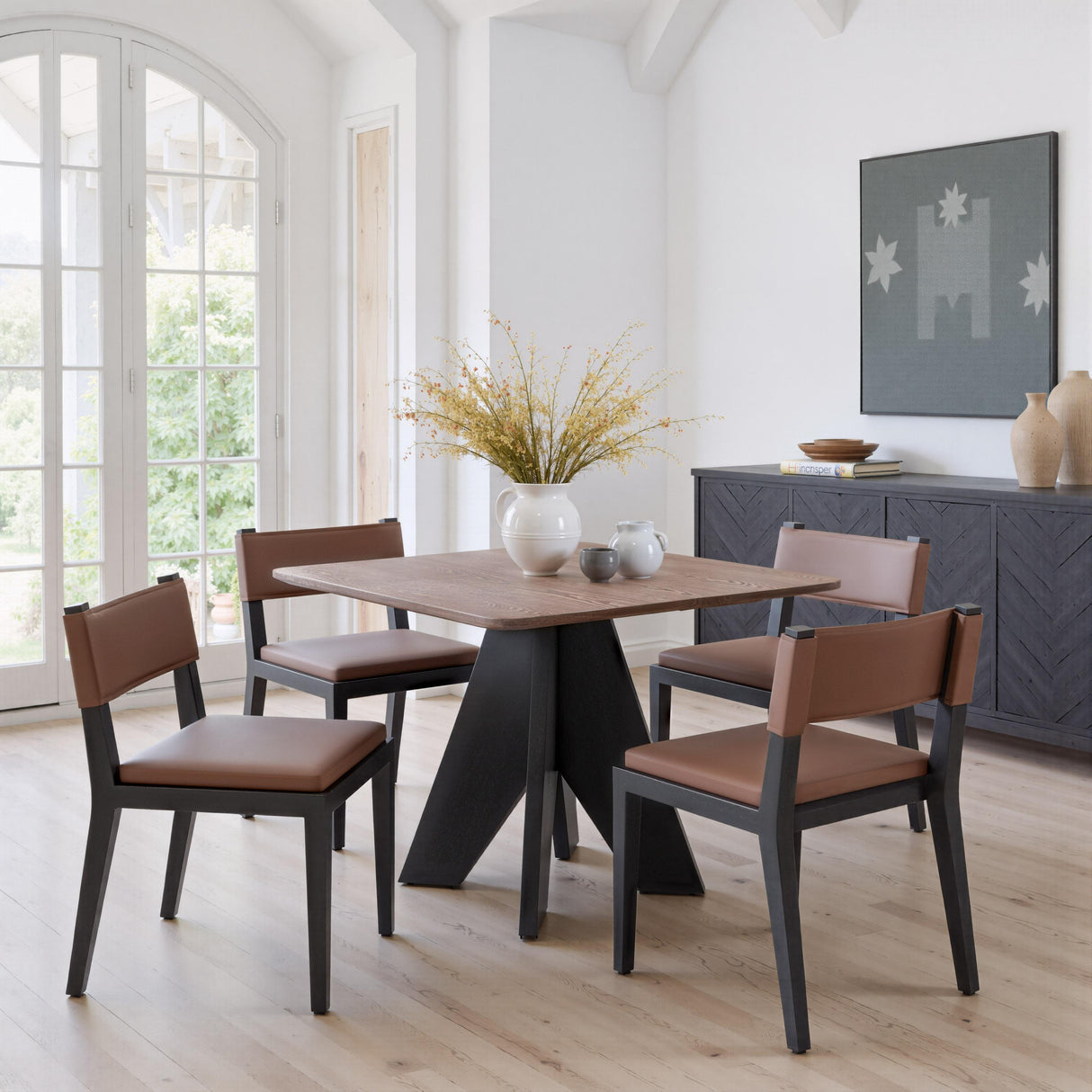 ZUO Roxas Dining Chair (Set of 2) Brown