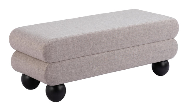ZUO Davao Bench Gray