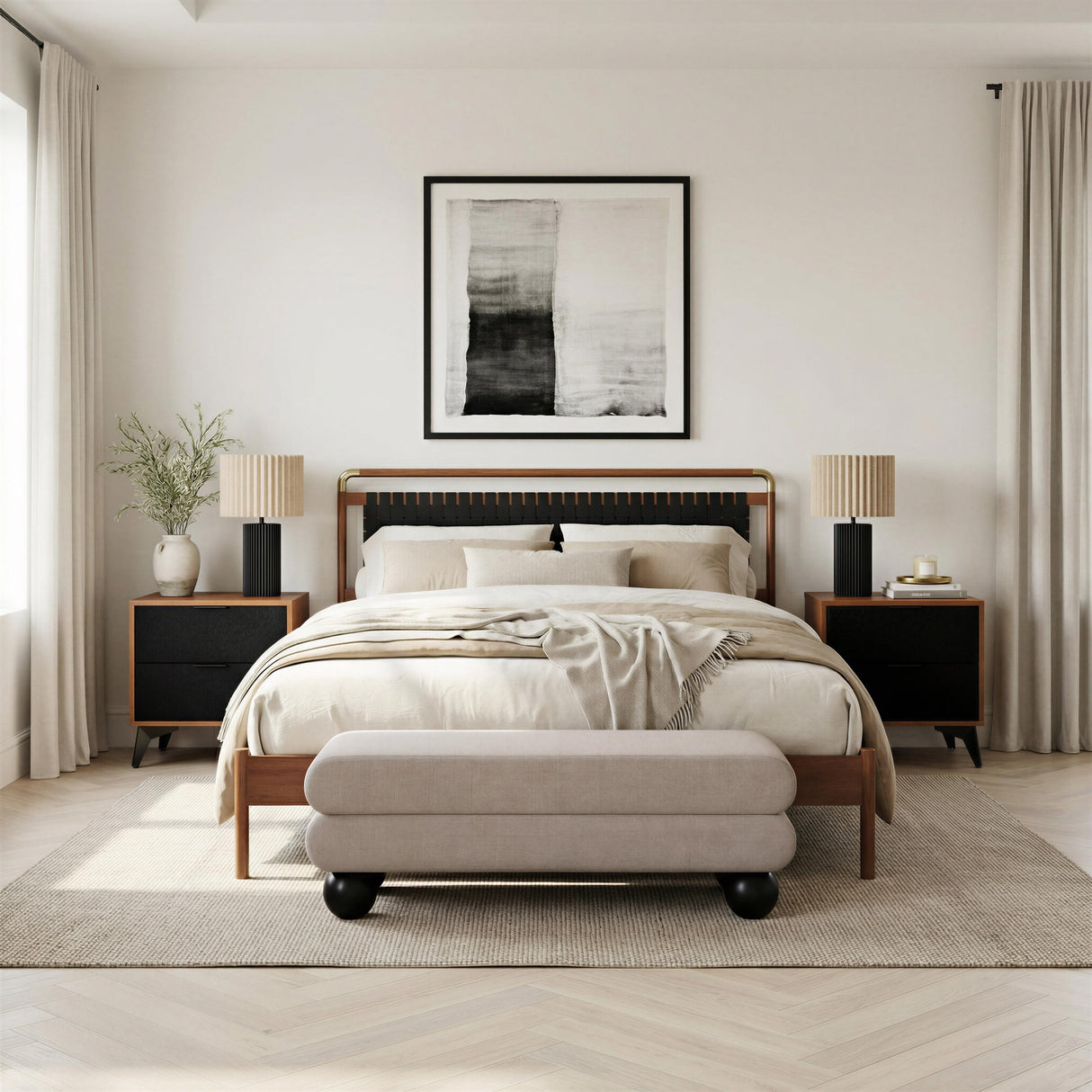 ZUO Davao Bench Gray