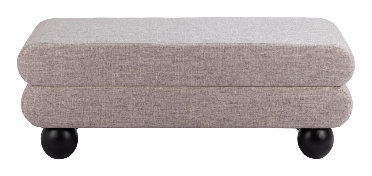 ZUO Davao Bench Gray