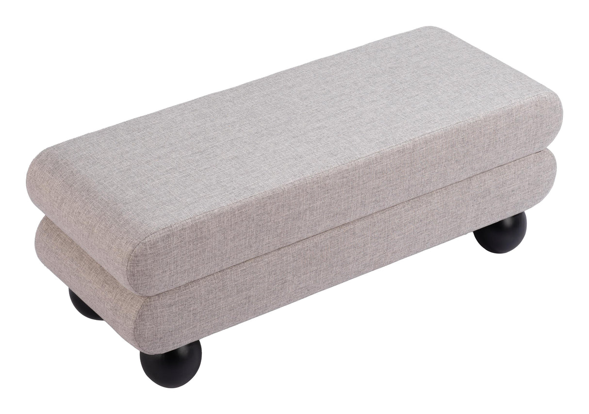 ZUO Davao Bench Gray