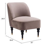 ZUO Bintulu Accent Chair Taupe