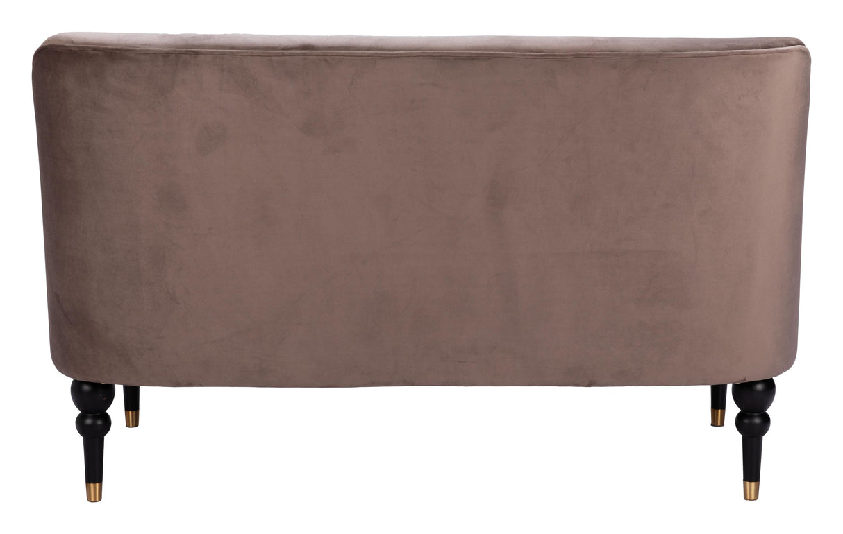 ZUO Bintulu Loveseat Taupe