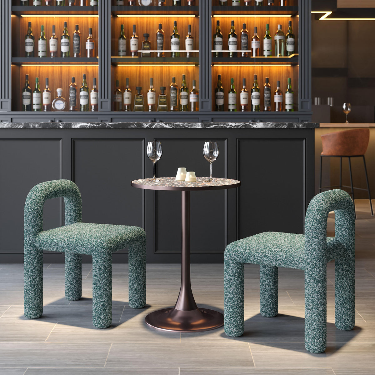 ZUO Arum Dining Chair (Set of 2) Snowy Green