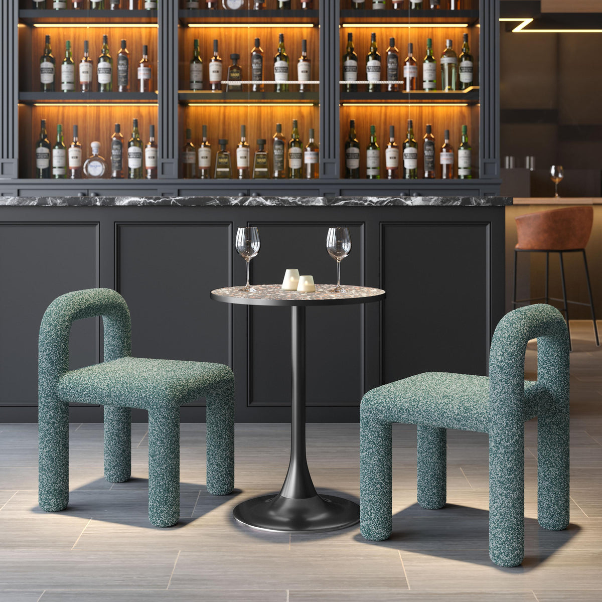 ZUO Arum Dining Chair (Set of 2) Snowy Green