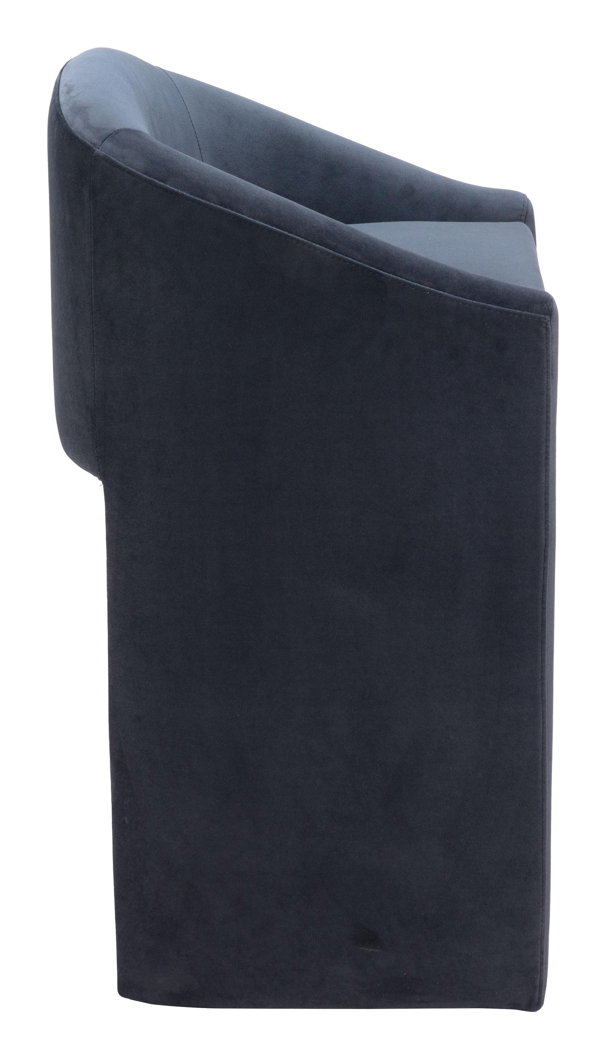ZUO Emas Barstool Midnight Gray