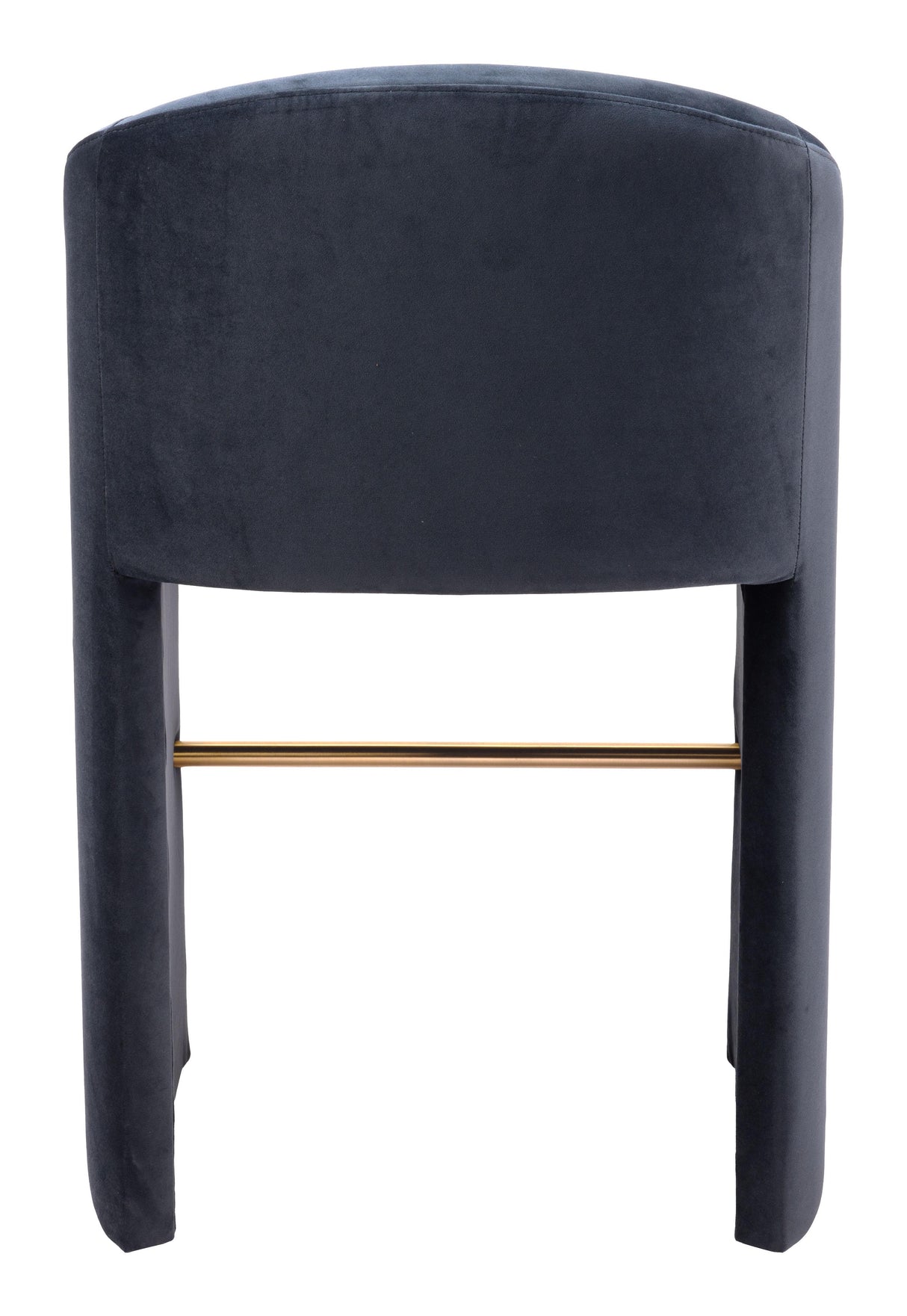 ZUO Emas Barstool Midnight Gray