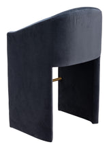 ZUO Emas Barstool Midnight Gray
