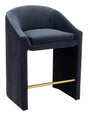ZUO Emas Counter Stool Midnight Gray