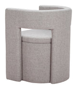 ZUO Papua Dining Chair Gray