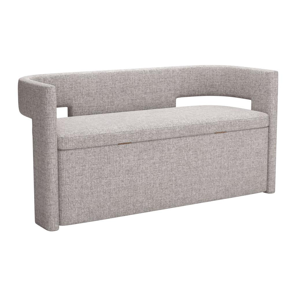 ZUO Papua Storage Bench Gray