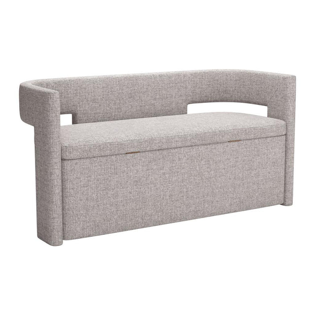 ZUO Papua Storage Bench Gray