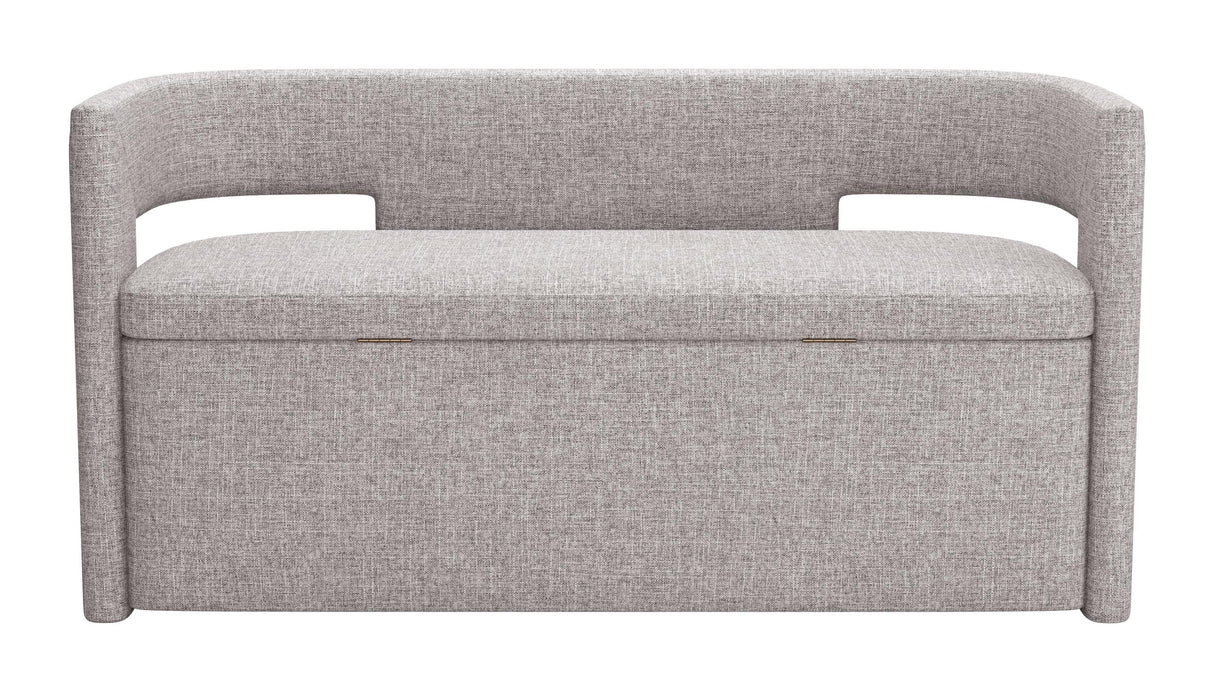ZUO Papua Storage Bench Gray