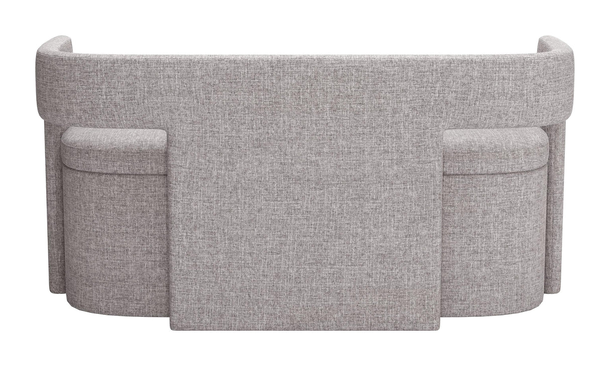 ZUO Papua Storage Bench Gray