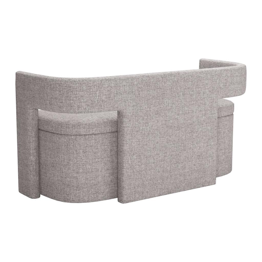 ZUO Papua Storage Bench Gray