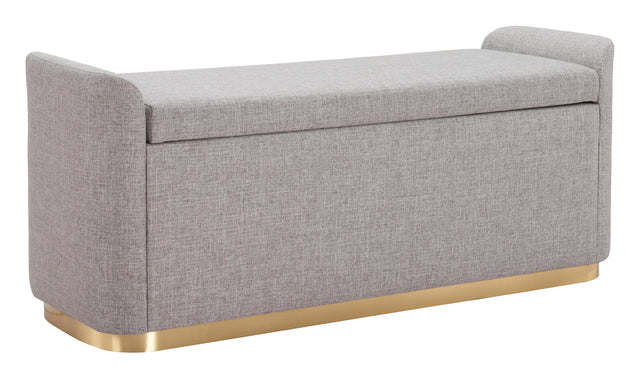 ZUO Dobo Storage Bench Gray