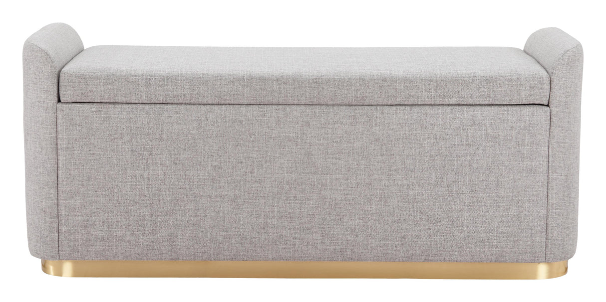 ZUO Dobo Storage Bench Gray