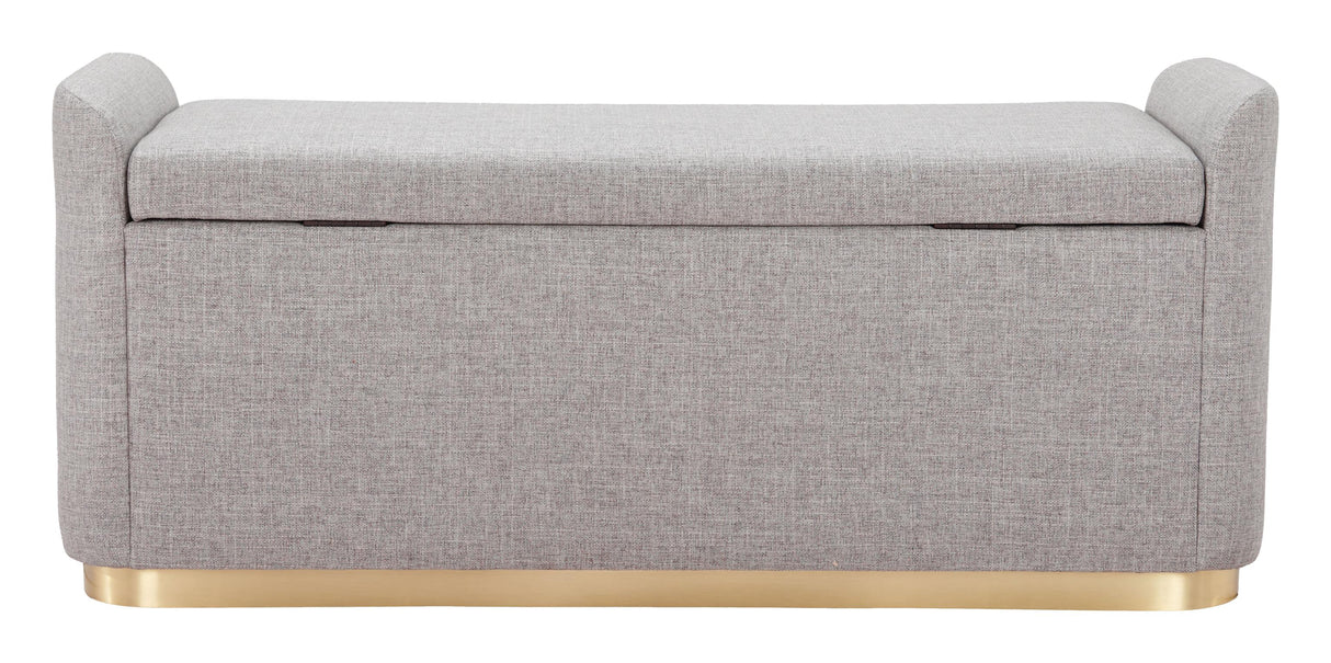 ZUO Dobo Storage Bench Gray