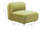 ZUO Biak Middle Chair Green
