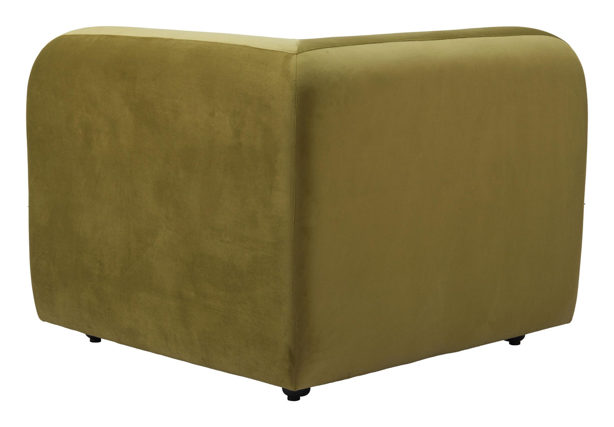 ZUO Biak Corner Chair Green