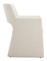 ZUO Minet Dining Chair Linen White