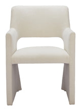 ZUO Minet Dining Chair Linen White