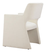 ZUO Minet Dining Chair Linen White