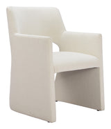 ZUO Minet Dining Chair Linen White