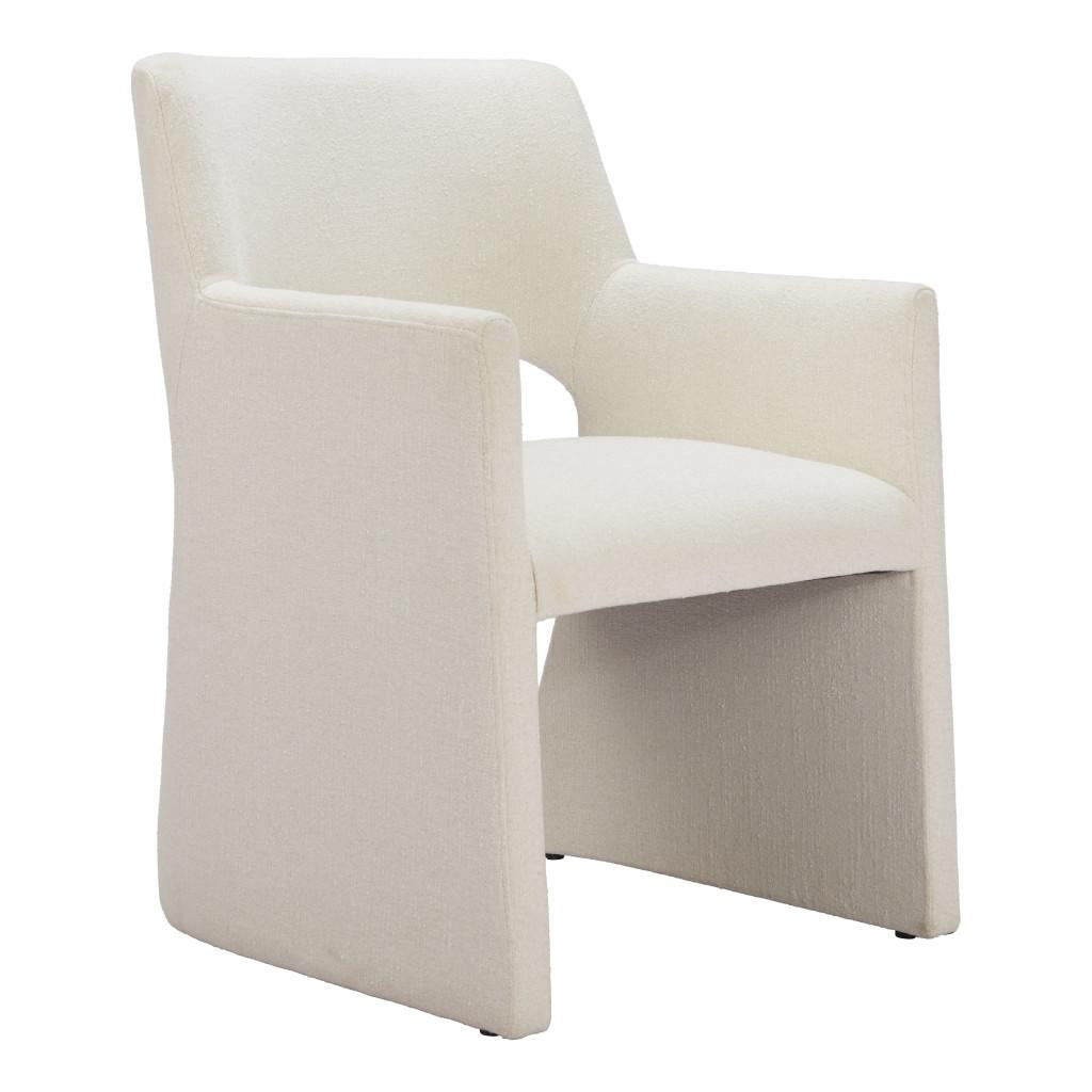 ZUO Minet Dining Chair Linen White