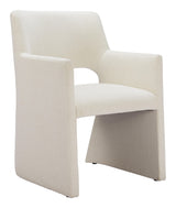 ZUO Minet Dining Chair Linen White