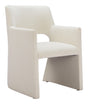 ZUO Minet Dining Chair Linen White