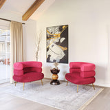 ZUO Arish Accent Chair Red