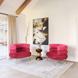 ZUO Arish Accent Chair Red