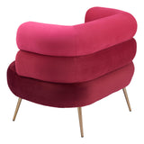 ZUO Arish Accent Chair Red
