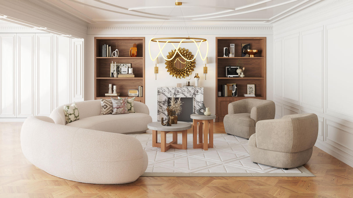 ZUO Bekker Accent Chair Golden Beige