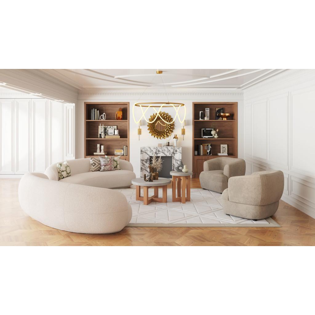ZUO Bekker Accent Chair Golden Beige