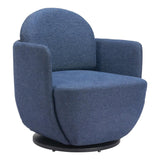 ZUO Bant Swivel Chair Blue