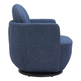 ZUO Bant Swivel Chair Blue