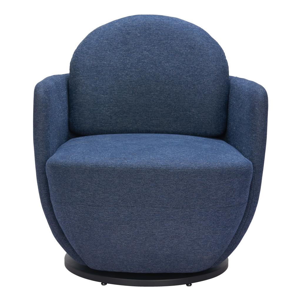 ZUO Bant Swivel Chair Blue