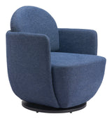 ZUO Bant Swivel Chair Blue