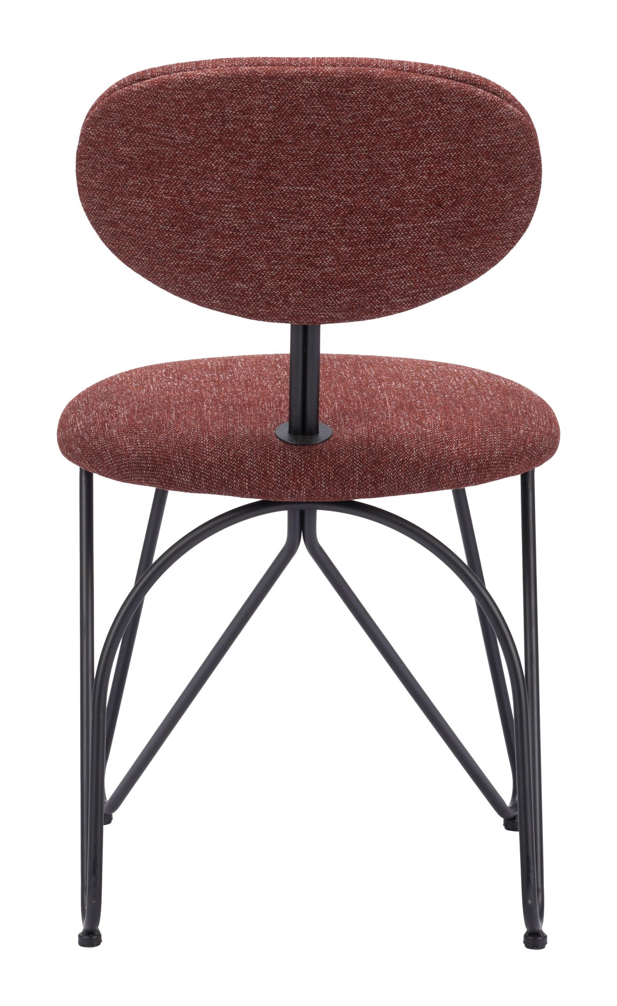 ZUO Novi Dining Chair (Set of 2) Maroon Brown