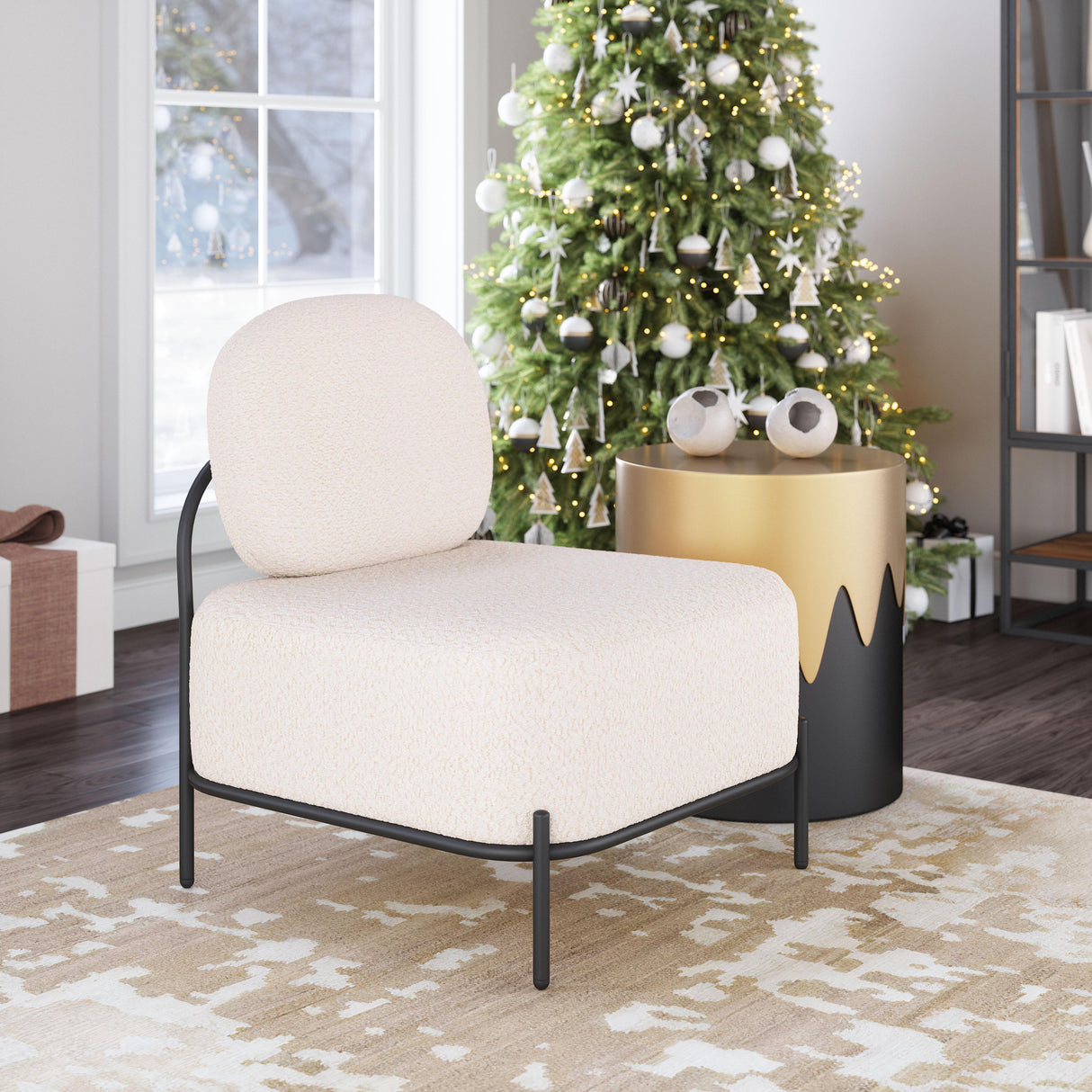 ZUO Arendal Accent Chair Vanilla