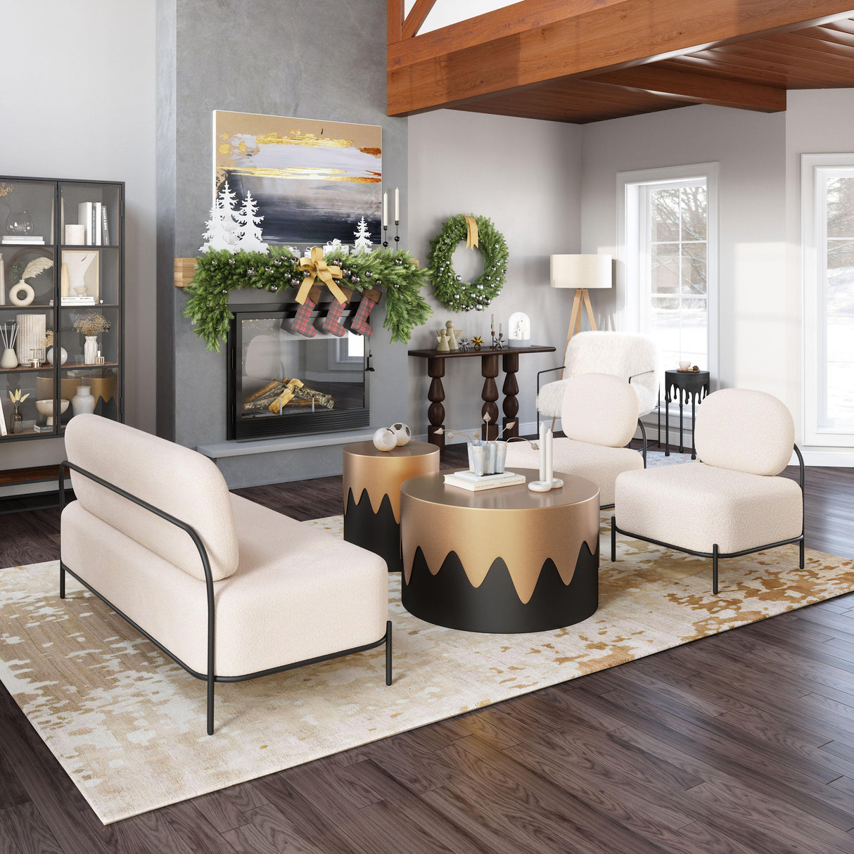 ZUO Arendal Accent Chair Vanilla