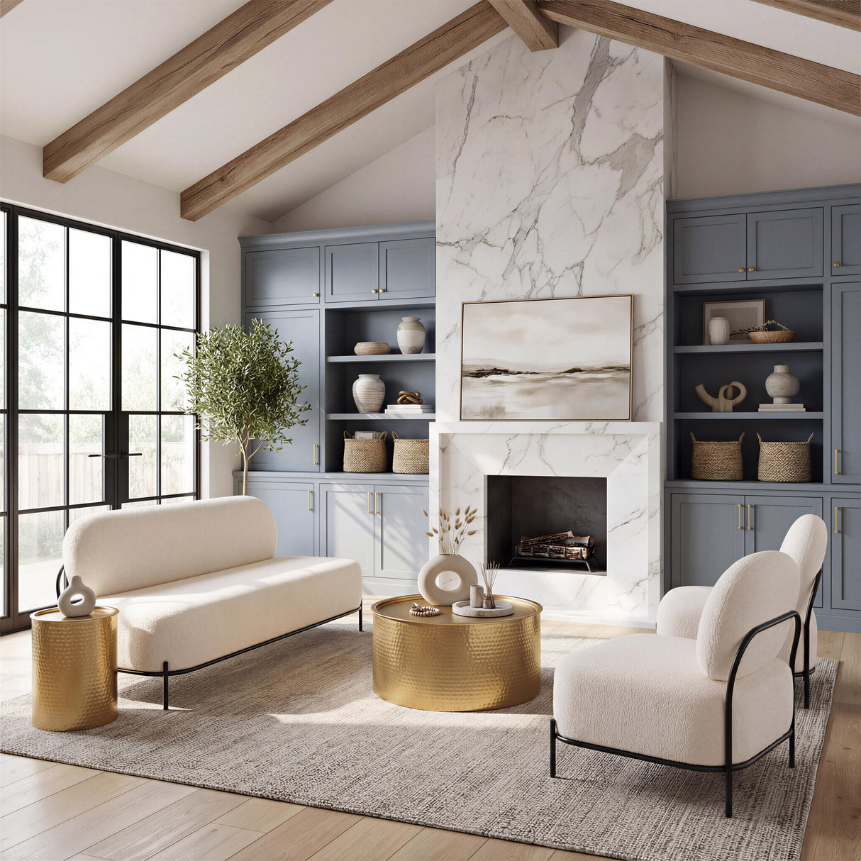 ZUO Arendal Accent Chair Vanilla