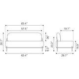 ZUO Arendal Sofa Vanilla