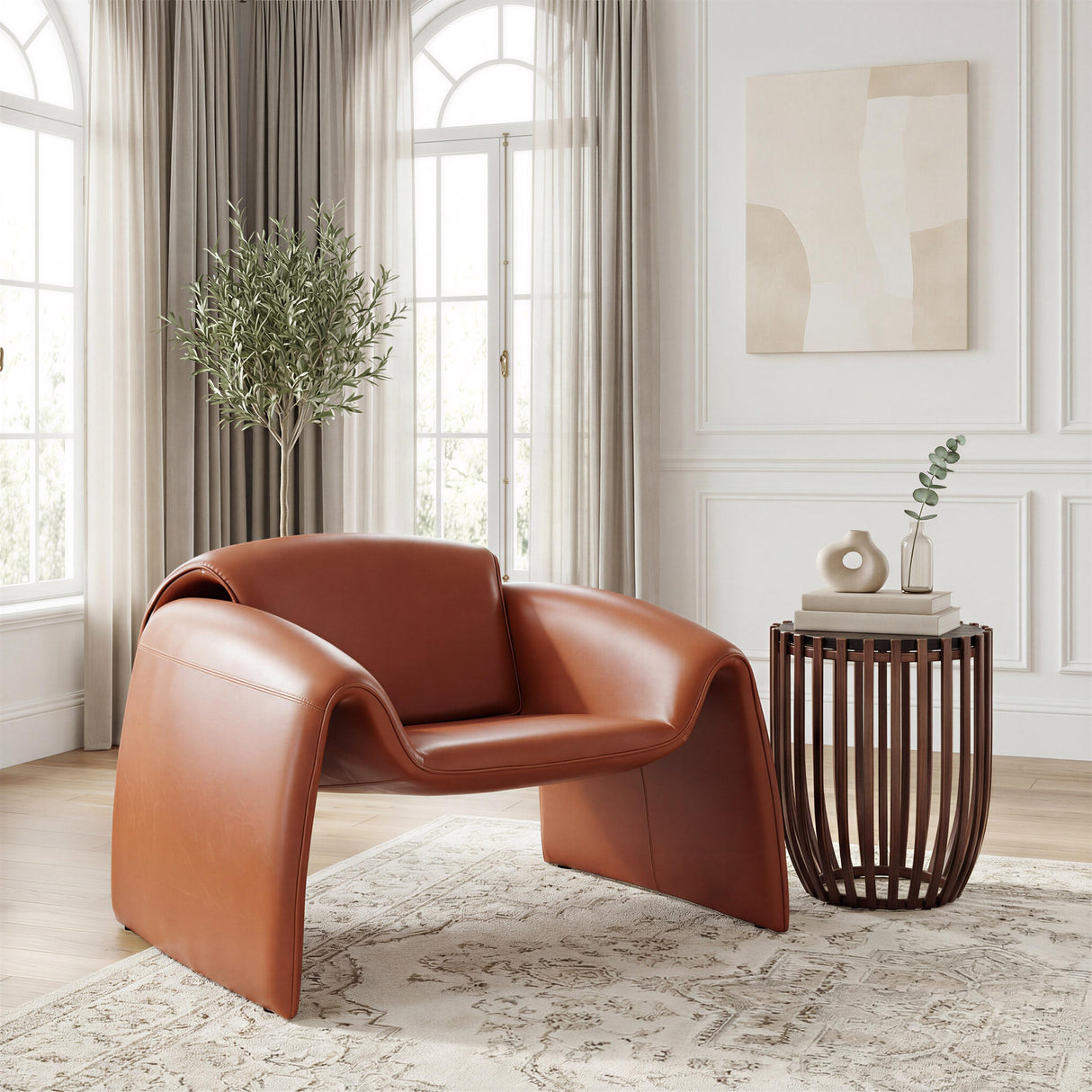 ZUO Horten Accent Chair Brown