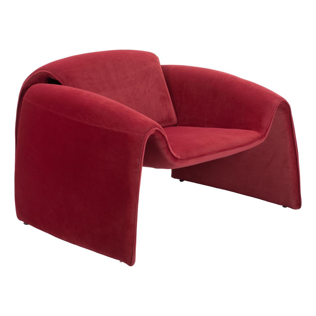 ZUO Horten Accent Chair Red